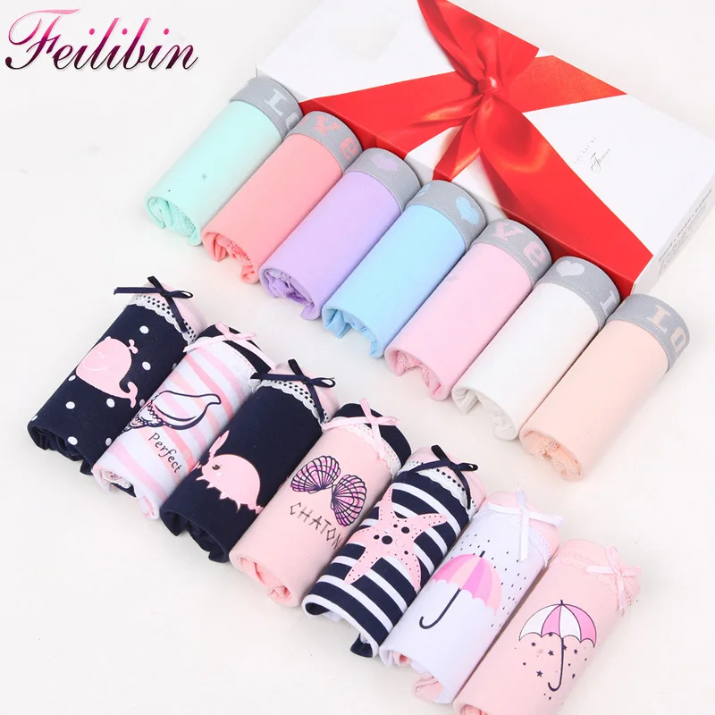 Feilibin 7Pcs/lot Cotton Women Panties Sexy Lace Girls Briefs Underwear Week Days Panty for Seamless Lingeries Plus Size 4XL
Feilibin 7Pcs/lot Cotton Women Panties Sexy Lace Girls Briefs Underwear Week Days Panty for Seamless Lingeries Plus Size 4XL