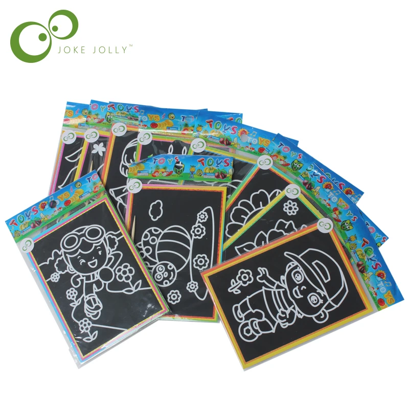6pcs Child Kids Magic Scratch Art Doodle Pad Painting Card Educational Game Toys Early Learning Drawing Toys ,1LOT=6 Designs S
6pcs Child Kids Magic Scratch Art Doodle Pad Painting Card Educational Game Toys Early Learning Drawing Toys ,1LOT=6 Designs S