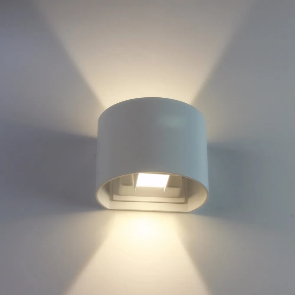2 pieces/lot Round Wall Sconce 14*10*10cm 90~260v 2*3w White Aluminum Up Down Lighting Outdoor IP65 Waterproof Bathroom Lamps
2 pieces/lot Round Wall Sconce 14*10*10cm 90~260v 2*3w White Aluminum Up Down Lighting Outdoor IP65 Waterproof Bathroom Lamps
