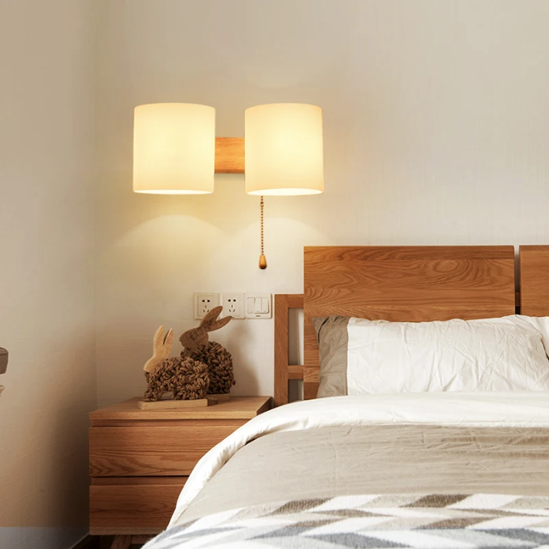 Solid Wooden bedroom bedside lamp wall lamp aisle stairs logs Nordic A1 American modern minimalist wall lamps 6038 ZH MZ63
Solid Wooden bedroom bedside lamp wall lamp aisle stairs logs Nordic A1 American modern minimalist wall lamps 6038 ZH MZ63