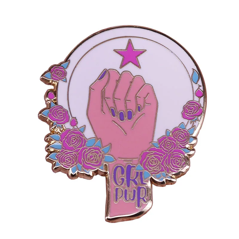 Pastel girl power badge feminist pin flower ladies brooch female empowerment jewelry women art accessories
Pastel girl power badge feminist pin flower ladies brooch female empowerment jewelry women art accessories