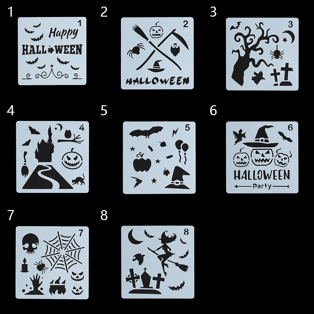 1PC DIY Craft Happy Halloween Layering Stencils For Walls Painting Scrapbooking Stamp Album Decor Embossing Paper Card Template
1PC DIY Craft Happy Halloween Layering Stencils For Walls Painting Scrapbooking Stamp Album Decor Embossing Paper Card Template