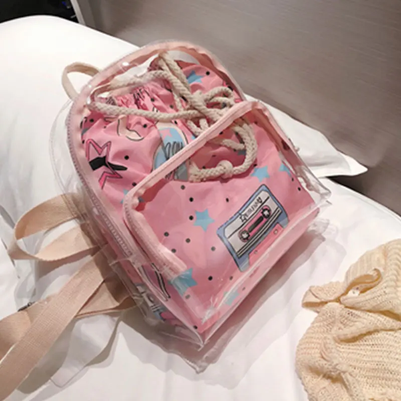 Fashion Chic 2019 Girls Casual Women Clear Laser Hot Transparent Backpack Beach Backpacks Pink Sweet Sweet Zipper Backpack
Fashion Chic 2019 Girls Casual Women Clear Laser Hot Transparent Backpack Beach Backpacks Pink Sweet Sweet Zipper Backpack