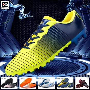 

Pro Junior Soccer Shoes,Youth Football Sneakers,Kids' Girl&Boy Broken Nails Long Spikes Outdoor Lawn Training&Match Sport Shoes
