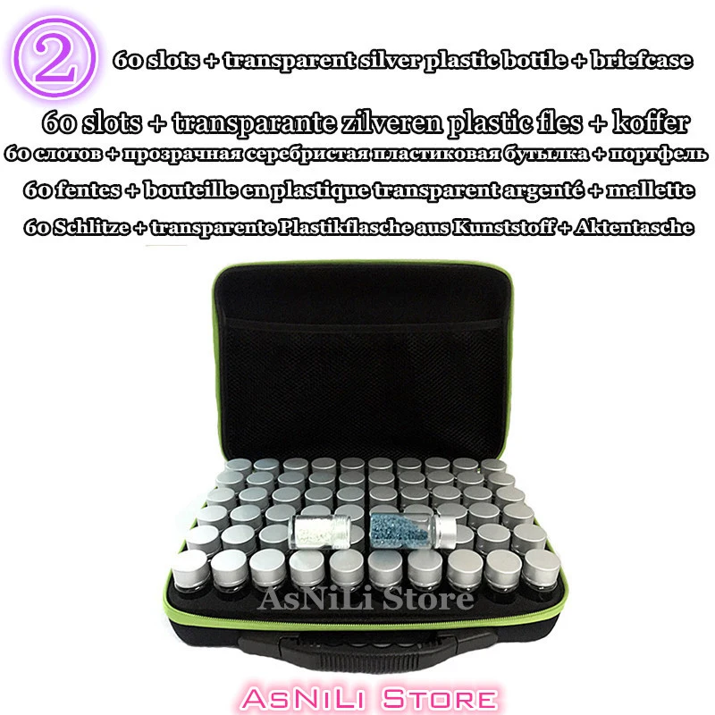 New sale diamond embroidery diamond painting 60 slot tool adjustable plastic storage bag essential oil storage bag zipper design
New sale diamond embroidery diamond painting 60 slot tool adjustable plastic storage bag essential oil storage bag zipper design