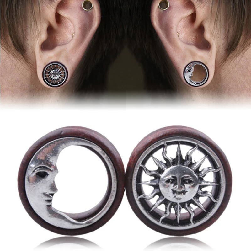 Double Sun Moon Ear Saddle Tunnel Meat 2017 Hot Ear Body Piercings Ear Amplifier Reamer Body Jewelry Size 8-20mm
Double Sun Moon Ear Saddle Tunnel Meat 2017 Hot Ear Body Piercings Ear Amplifier Reamer Body Jewelry Size 8-20mm