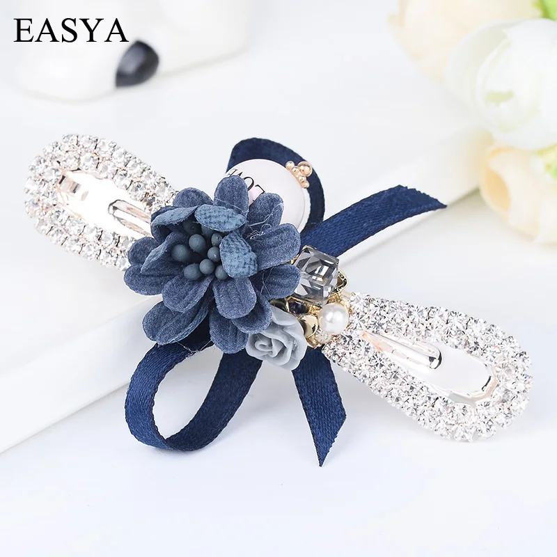 EASYA 5 Colors Flower Hairpins Barrettes Headwear Jewelry Crystal Love Hair Clips Hair Accessories For Women Girls
EASYA 5 Colors Flower Hairpins Barrettes Headwear Jewelry Crystal Love Hair Clips Hair Accessories For Women Girls
