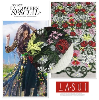 LASUI Colorful flower world black mesh Heavy Industries Embroidery Network All kinds of clothes customized DIY X0163
LASUI Colorful flower world black mesh Heavy Industries Embroidery Network All kinds of clothes customized DIY X0163