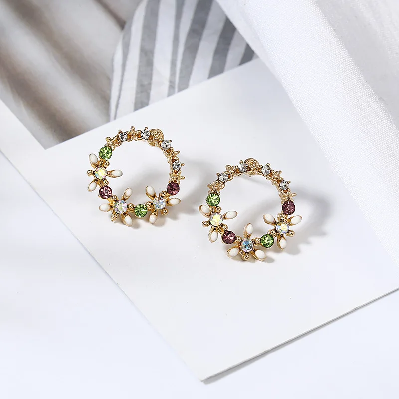 2019 Brinco Earings Oorbellen Korean Fashion Flower Ring Pendant Earrings Japanese And Simple Temperament Personality Jewelry
2019 Brinco Earings Oorbellen Korean Fashion Flower Ring Pendant Earrings Japanese And Simple Temperament Personality Jewelry