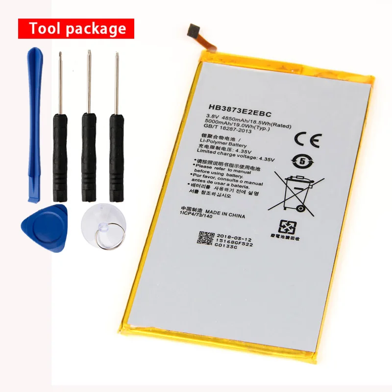 Original HB3873E2EBW 5000mAh battery For Huawei 7D-503L 7D-501U mediapad X2 Honor X1
Original HB3873E2EBW 5000mAh battery For Huawei 7D-503L 7D-501U mediapad X2 Honor X1