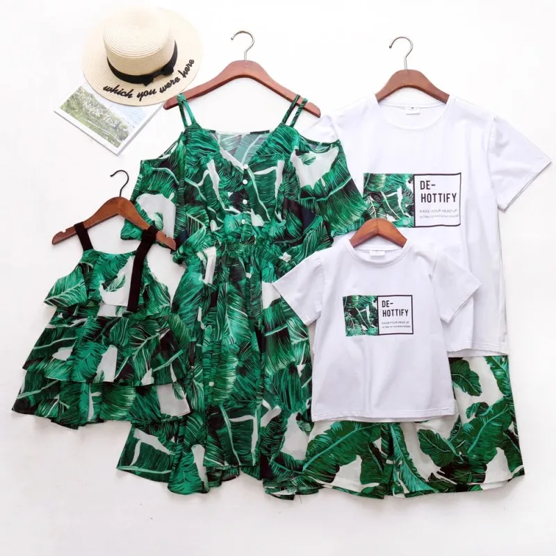 Mother Daughter Dresses Leaf Father Son Matching Clothes 2 4 Years Little Girls Dress Big Sisters Twins Brother Matching Clothes
Mother Daughter Dresses Leaf Father Son Matching Clothes 2 4 Years Little Girls Dress Big Sisters Twins Brother Matching Clothes