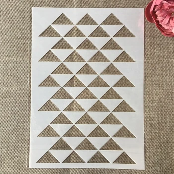 29*21cm Triangle Geometry Texture DIY Layering Stencils Painting Scrapbook Coloring Embossing Album Decorative Card Template
29*21cm Triangle Geometry Texture DIY Layering Stencils Painting Scrapbook Coloring Embossing Album Decorative Card Template