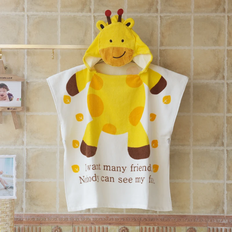 Cartoon children baby bath towel cotton towel material hooded cloak cloak beach towel sets a robe
Cartoon children baby bath towel cotton towel material hooded cloak cloak beach towel sets a robe