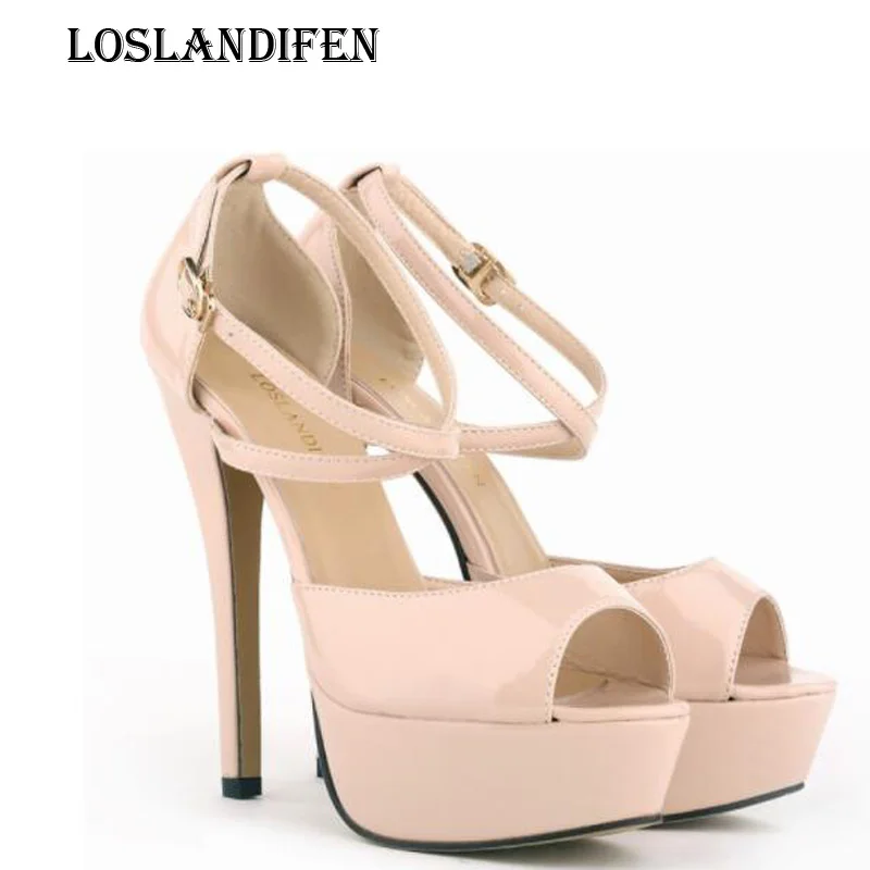 Loslandifen Big Size 35-42 Women Sexy Patent Leather Cross Strap Party High Heels Sandals Shoees Ladies Fashion Platform Sandals
Loslandifen Big Size 35-42 Women Sexy Patent Leather Cross Strap Party High Heels Sandals Shoees Ladies Fashion Platform Sandals