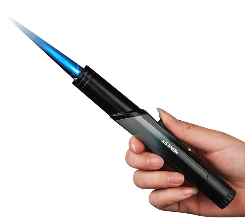 Strong Straight Flame Torch Jet Cigarette Lighter 1300 C Flame Pencil Butane Gas Refillable Fuel inflatable Lighter BBQ Lighter
Strong Straight Flame Torch Jet Cigarette Lighter 1300 C Flame Pencil Butane Gas Refillable Fuel inflatable Lighter BBQ Lighter