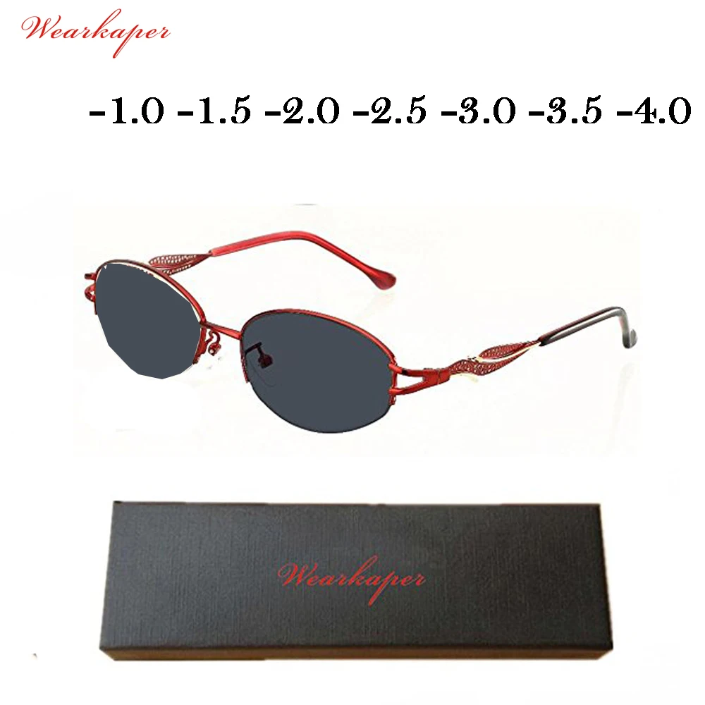 WEARKAPER Women Sun Photochromic Myopia Eyeglasses Elegant Optical Finished Myopia Eyewear prescription Glasses Frame -1.0 -4.0
WEARKAPER Women Sun Photochromic Myopia Eyeglasses Elegant Optical Finished Myopia Eyewear prescription Glasses Frame -1.0 -4.0