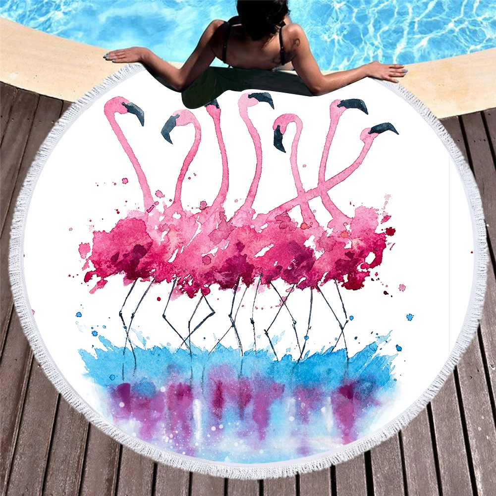 Flamingo Large Round Microfiber Beach Towel Circle Tassels Microfiber Bath Towel Sport Yoga Blanket Swimming
Flamingo Large Round Microfiber Beach Towel Circle Tassels Microfiber Bath Towel Sport Yoga Blanket Swimming