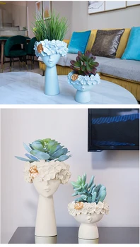 Nordic Vase Container Jewelry Gift Decoration Creative Portrait Flower Pot Cute girl Statue Flower Flower Art Home Decoration
Nordic Vase Container Jewelry Gift Decoration Creative Portrait Flower Pot Cute girl Statue Flower Flower Art Home Decoration