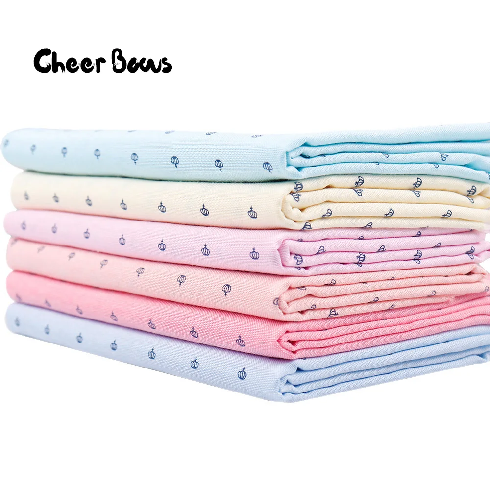 45*150cm Cotton Fabric Solid Color Crown Printed Cloth Fabric Patchwork Quilting Baby Cribs Cushions Blanket Sewing Material
45*150cm Cotton Fabric Solid Color Crown Printed Cloth Fabric Patchwork Quilting Baby Cribs Cushions Blanket Sewing Material