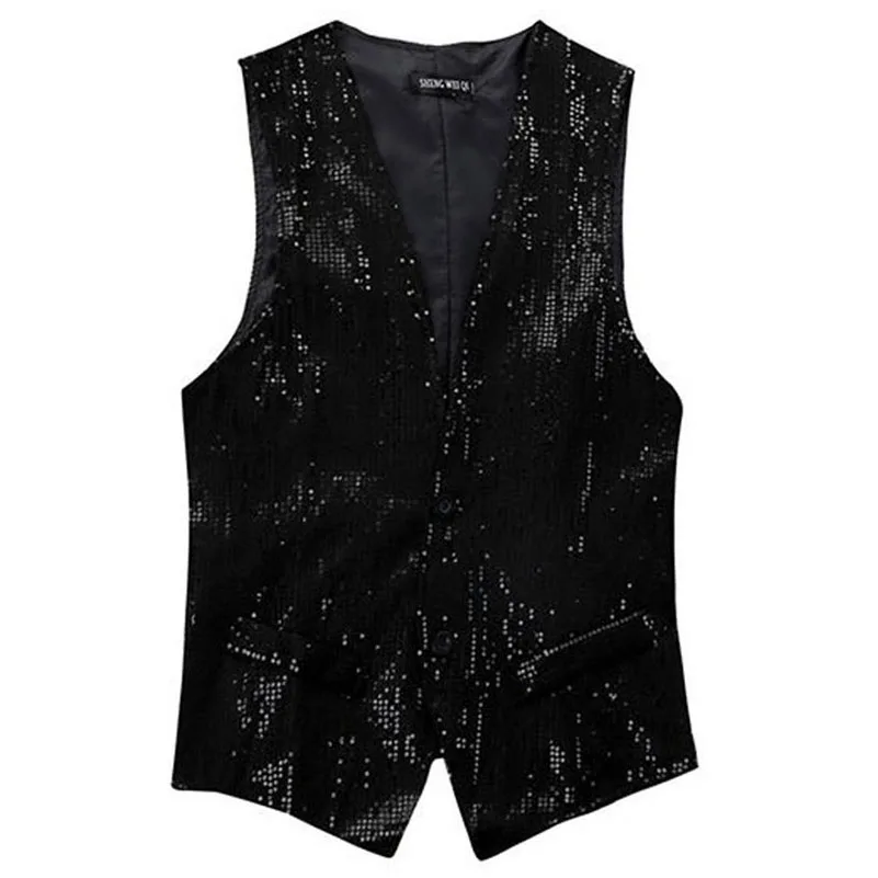 Men's Sequins Vest Stage Cosplay Waiter Show Vest Waistcoat Cosplay Waiter Show Sequins Waistcoat Gilet Vest Men Suit
Men's Sequins Vest Stage Cosplay Waiter Show Vest Waistcoat Cosplay Waiter Show Sequins Waistcoat Gilet Vest Men Suit