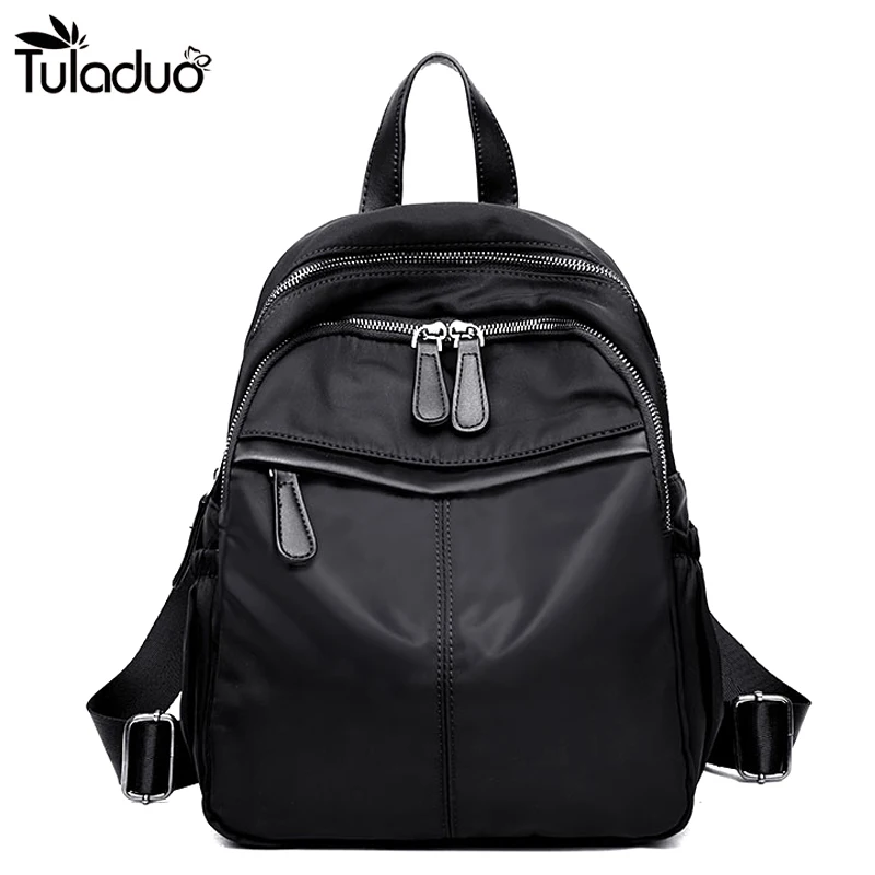 Women Black Waterproof Backpack With Double Zipper Shoulders Travel Bag Casual Soft Back School Bags For Teens Girls mujer
Women Black Waterproof Backpack With Double Zipper Shoulders Travel Bag Casual Soft Back School Bags For Teens Girls mujer