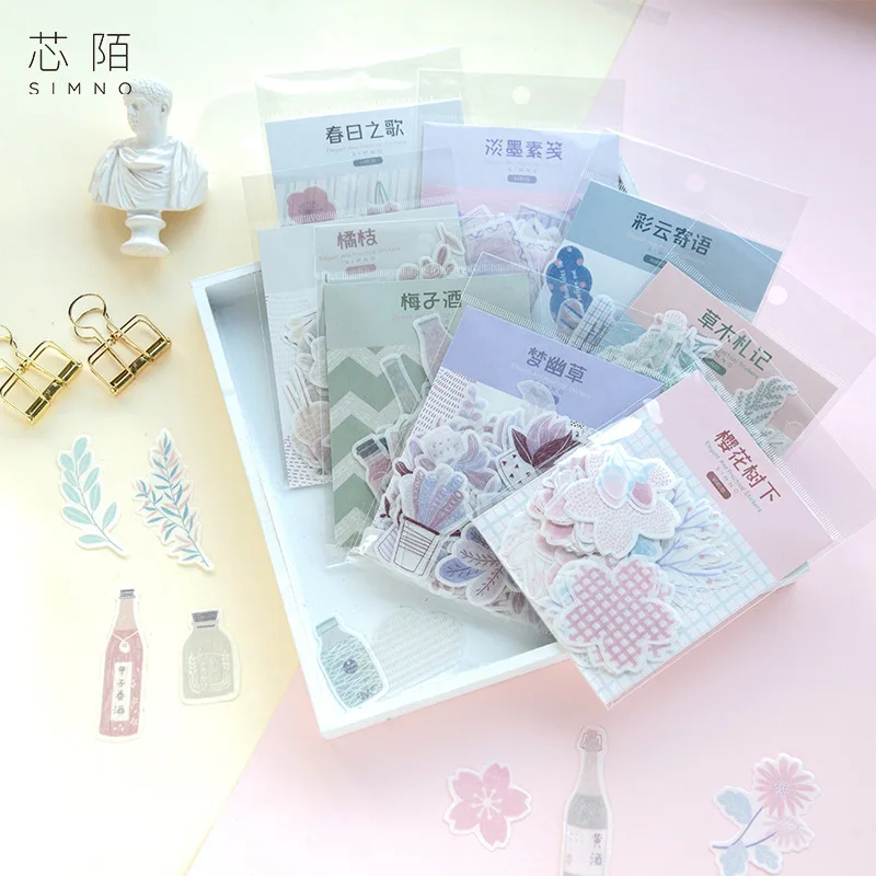 60pcs/pack Fresh Dream Color Cloud/Flower/Bird/Plant Branch/bottle/Cherry tree Decorative Sticker DIY Scrapbooking Album Escolar
60pcs/pack Fresh Dream Color Cloud/Flower/Bird/Plant Branch/bottle/Cherry tree Decorative Sticker DIY Scrapbooking Album Escolar