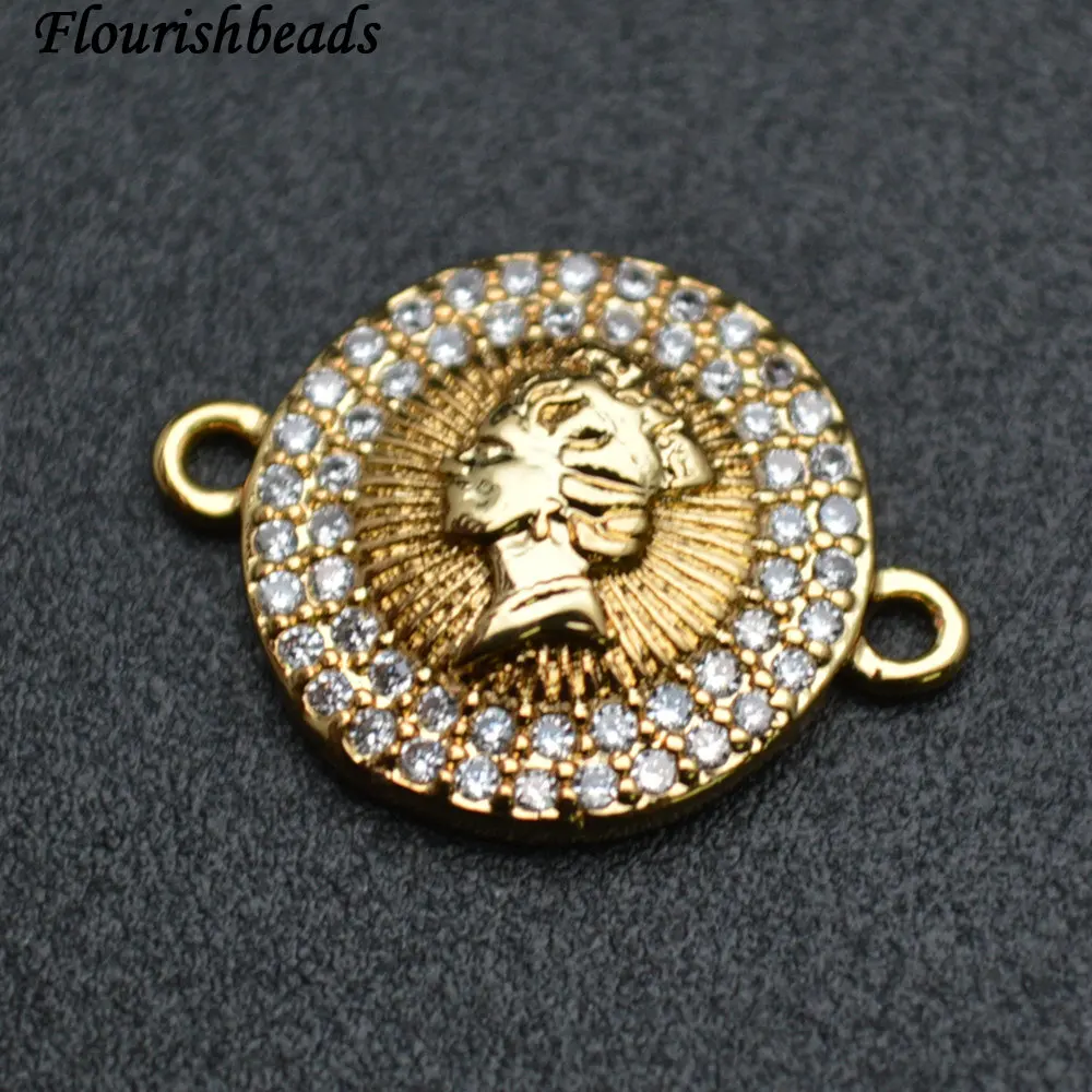 New Design Coin Shape Leader and Queen Head Metal Tags Bracelet Charms Cz Paved Jewelry Findings
New Design Coin Shape Leader and Queen Head Metal Tags Bracelet Charms Cz Paved Jewelry Findings