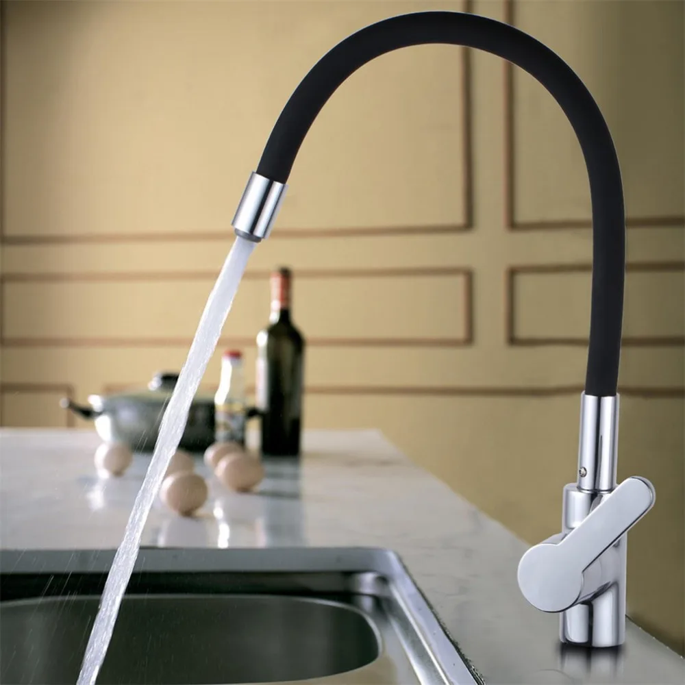 Modern Design Chrome Brass Finished 360 Degree Twist Kitchen Mixer Universal Kitchen Faucet Single Handle Black Pull Down
Modern Design Chrome Brass Finished 360 Degree Twist Kitchen Mixer Universal Kitchen Faucet Single Handle Black Pull Down