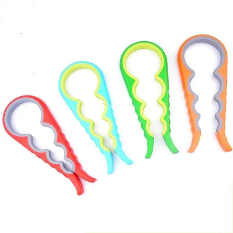 Silicone 4 in 1 Bottle Opener for Pop/Beer Jar Handy Anti-slip Can Lid Screw Kitchen Tool LX6862 | Дом и сад