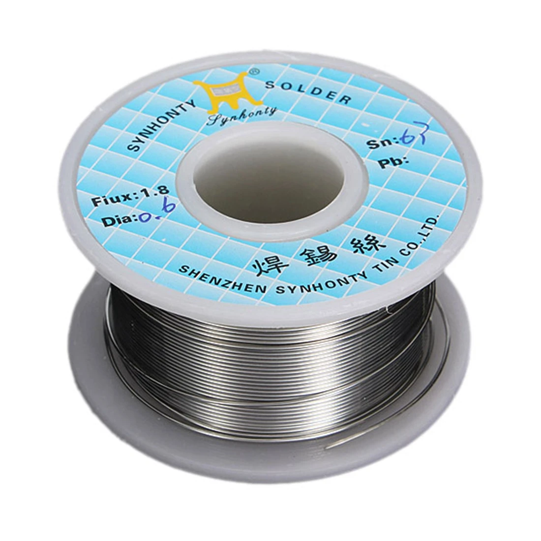 AAAE Top Generisch 0.6mm 50G 65ft 63/37 Rosin Core Flux 1.8% Tin Lead Roll Soldering Solder Wire
AAAE Top Generisch 0.6mm 50G 65ft 63/37 Rosin Core Flux 1.8% Tin Lead Roll Soldering Solder Wire