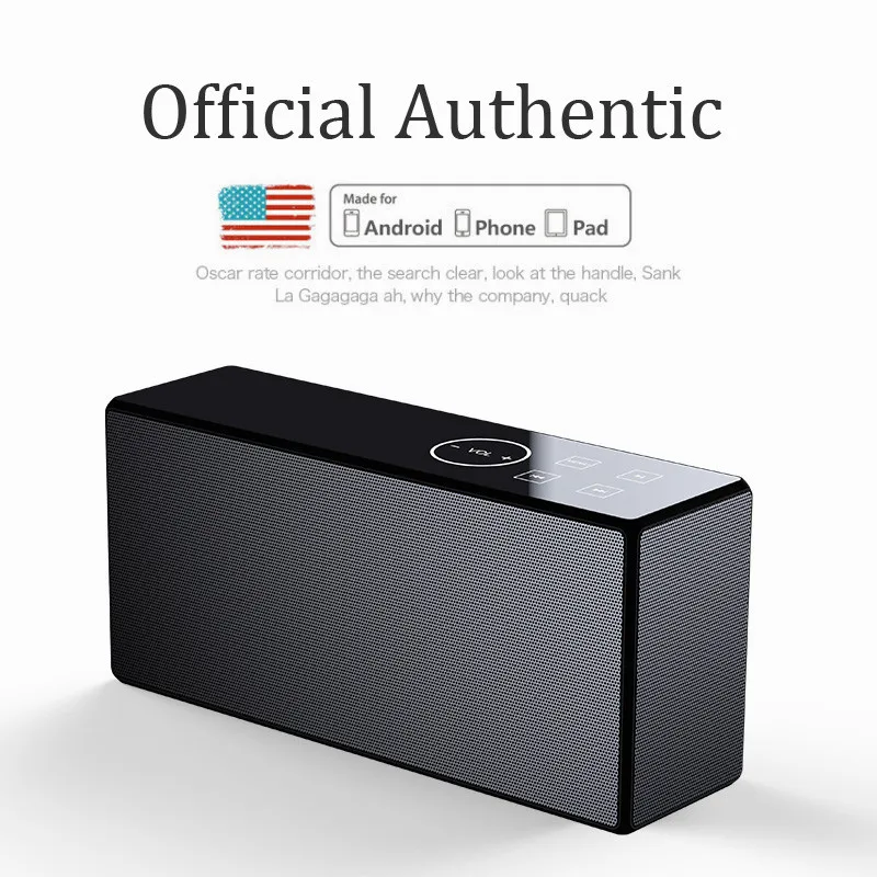 Wireless Bluetooth 4.2 speaker music player subwoofer audifonos long standby radio alarm clock HiFi heavy bass listen to sounds
Wireless Bluetooth 4.2 speaker music player subwoofer audifonos long standby radio alarm clock HiFi heavy bass listen to sounds