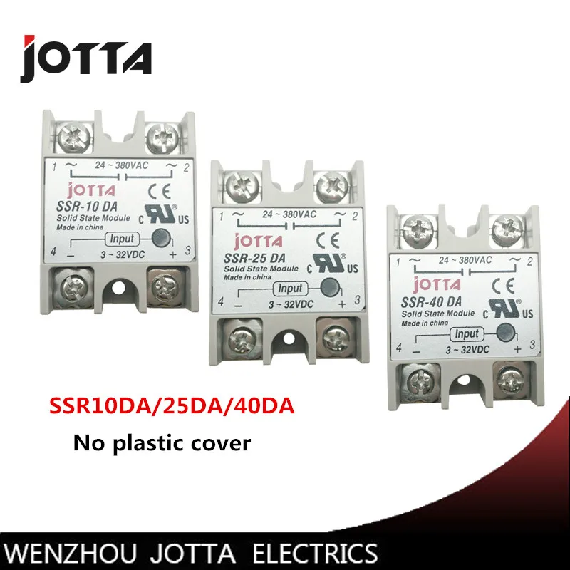 Free shipping SSR -10DA/25DA/ 40DA DC control AC SSR white shell Single phase Solid state relay WITHOUT plastic cover
Free shipping SSR -10DA/25DA/ 40DA DC control AC SSR white shell Single phase Solid state relay WITHOUT plastic cover