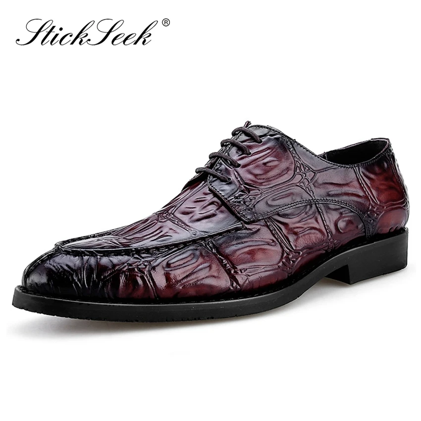 Luxury Genuine Leather Handmade Man Derby Wedding Shoes Pointed Toe Alligator Pattern Men's Formal Dress Oxford Footwear SK297
Luxury Genuine Leather Handmade Man Derby Wedding Shoes Pointed Toe Alligator Pattern Men's Formal Dress Oxford Footwear SK297
