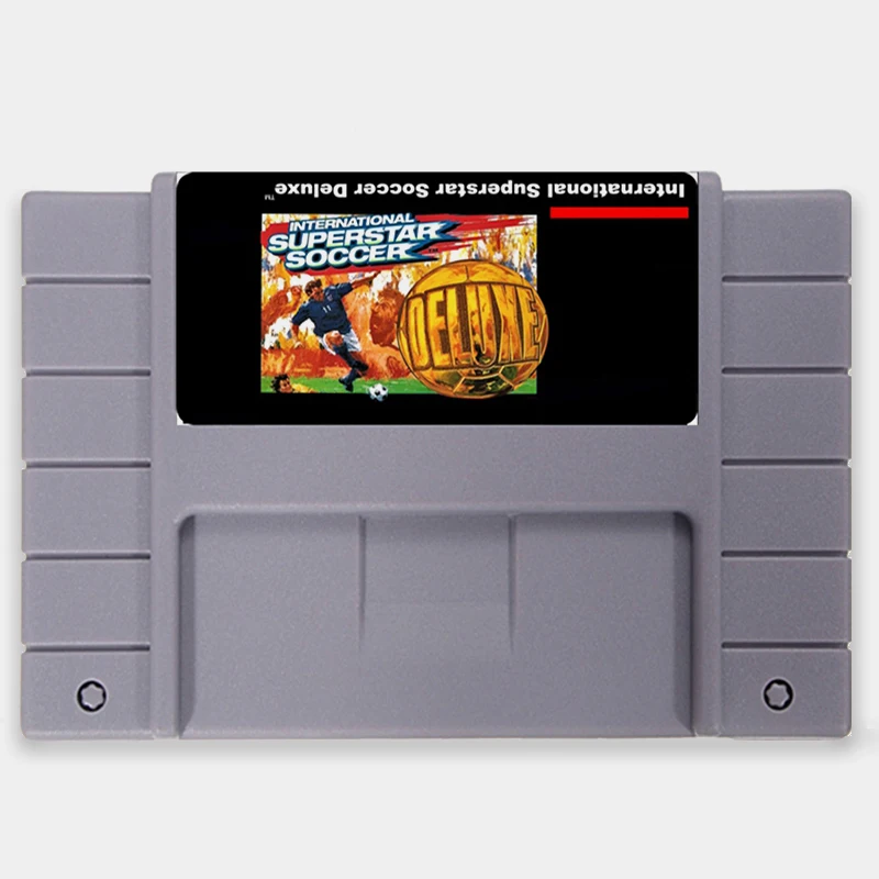 Superstar Soccer Deluxe 16 bit Big 46 pins Gray Game Card For NTSC Game Player US Version
Superstar Soccer Deluxe 16 bit Big 46 pins Gray Game Card For NTSC Game Player US Version