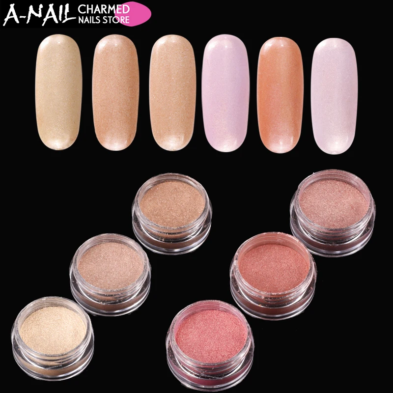 6 colors /set Gradient skin color effect Nail Glitter Pigment Pearl Shimmer Shell Powders Nail Powder Dust Nail art Decorations
6 colors /set Gradient skin color effect Nail Glitter Pigment Pearl Shimmer Shell Powders Nail Powder Dust Nail art Decorations