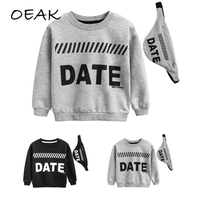 Oeak 2 Pcs Boys Sweatshirt Wasit Bag Set Autumn Letter T-shirt Kid Sports Suit Clothes Casual Tops Tees Children T Shirt Outfit
Oeak 2 Pcs Boys Sweatshirt Wasit Bag Set Autumn Letter T-shirt Kid Sports Suit Clothes Casual Tops Tees Children T Shirt Outfit