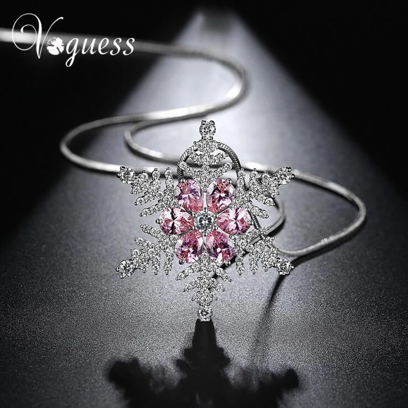VOGUESS New Zircon Snowflake Long Necklace Sweater Chain Necklace Fashion Crystal Rhinestone Flower Pendant Necklaces
VOGUESS New Zircon Snowflake Long Necklace Sweater Chain Necklace Fashion Crystal Rhinestone Flower Pendant Necklaces