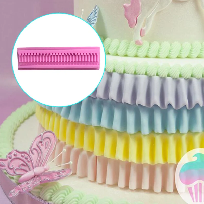 Ruffle Border Swag Silicone Fondant Mould Cake Decor Baking Sugarcraft Mold Cake Lace Decorating Stencil Tools
Ruffle Border Swag Silicone Fondant Mould Cake Decor Baking Sugarcraft Mold Cake Lace Decorating Stencil Tools