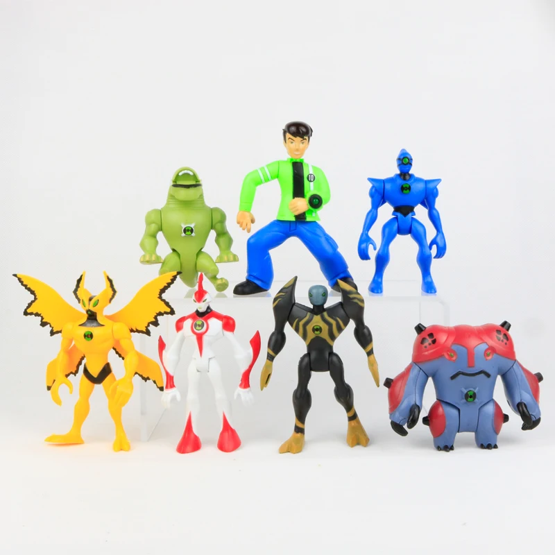 Ben 10 Ben Tennyson Four arms Grey Matter Kineceleran Diamondhead Heatblast Model Nendoroid Anime action & toy figures Set
Ben 10 Ben Tennyson Four arms Grey Matter Kineceleran Diamondhead Heatblast Model Nendoroid Anime action & toy figures Set