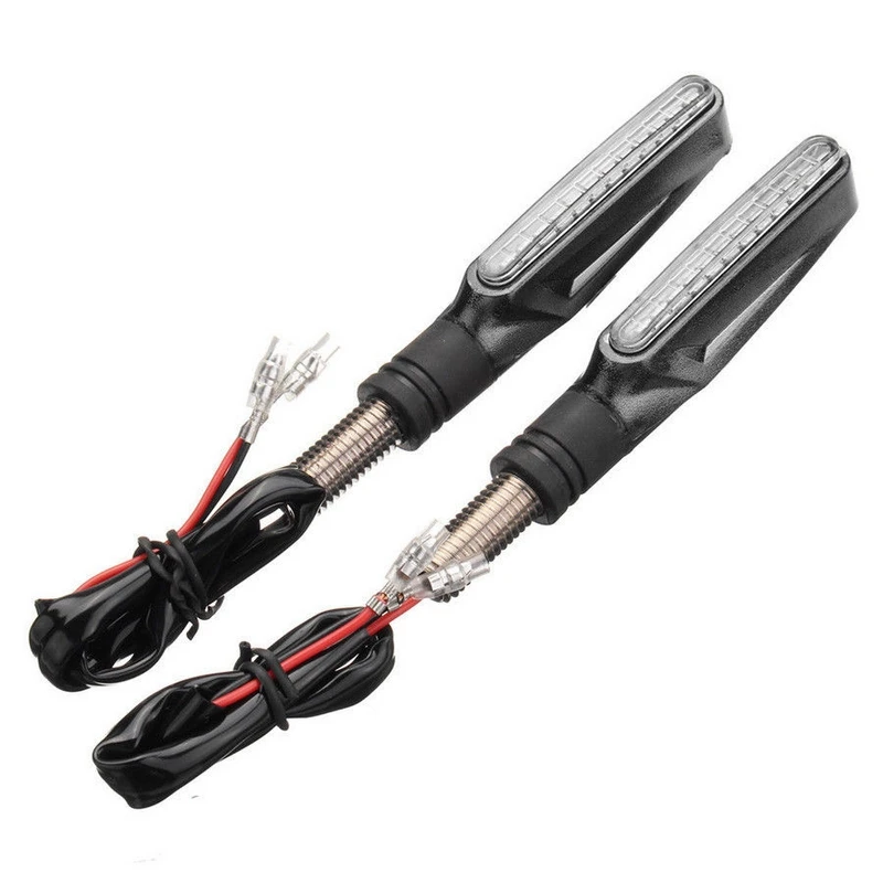 2 PCS Universal Waterproof 12 LEDs Motorcycle Amber Turn LED Signal Indicator Light Motor Accessories Flashers Lamp 2.4cmx10.5cm
2 PCS Universal Waterproof 12 LEDs Motorcycle Amber Turn LED Signal Indicator Light Motor Accessories Flashers Lamp 2.4cmx10.5cm