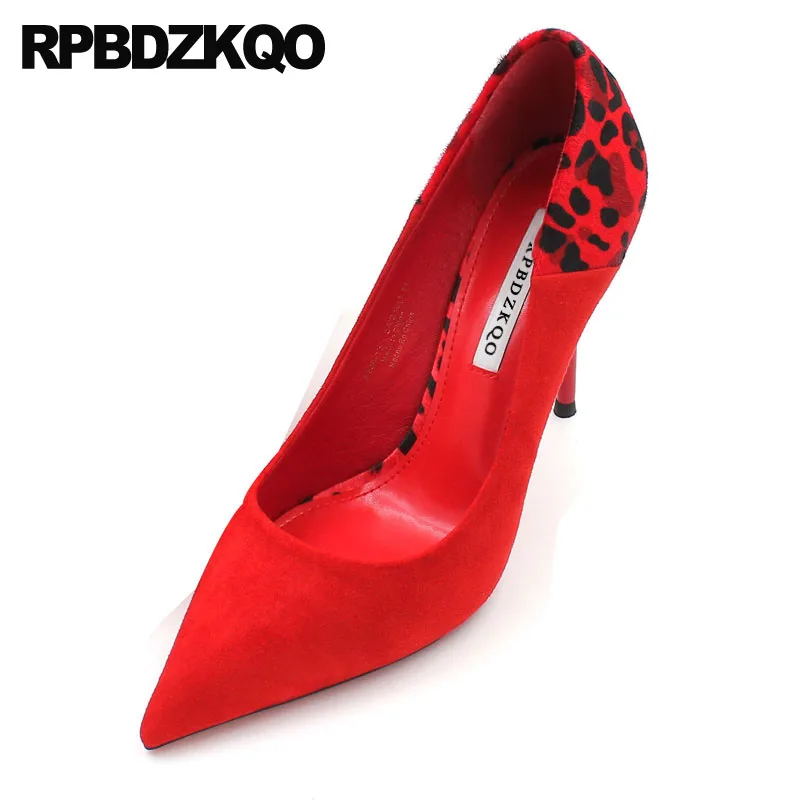 suede pumps thin high heels scarpin 2019 pointed toe chic stiletto ultra red super extreme ladies leopard print runway shoes 
suede pumps thin high heels scarpin 2019 pointed toe chic stiletto ultra red super extreme ladies leopard print runway shoes