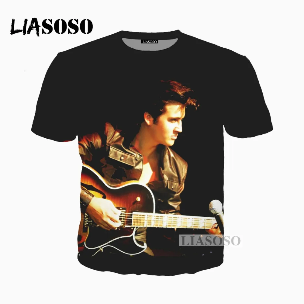 LIASOSO Summer New Men Women Fashion Sweatshirt 3D Print Singer Elvis Presley T Shirt Short Sleeve Top Harajuku Pullover D054
LIASOSO Summer New Men Women Fashion Sweatshirt 3D Print Singer Elvis Presley T Shirt Short Sleeve Top Harajuku Pullover D054