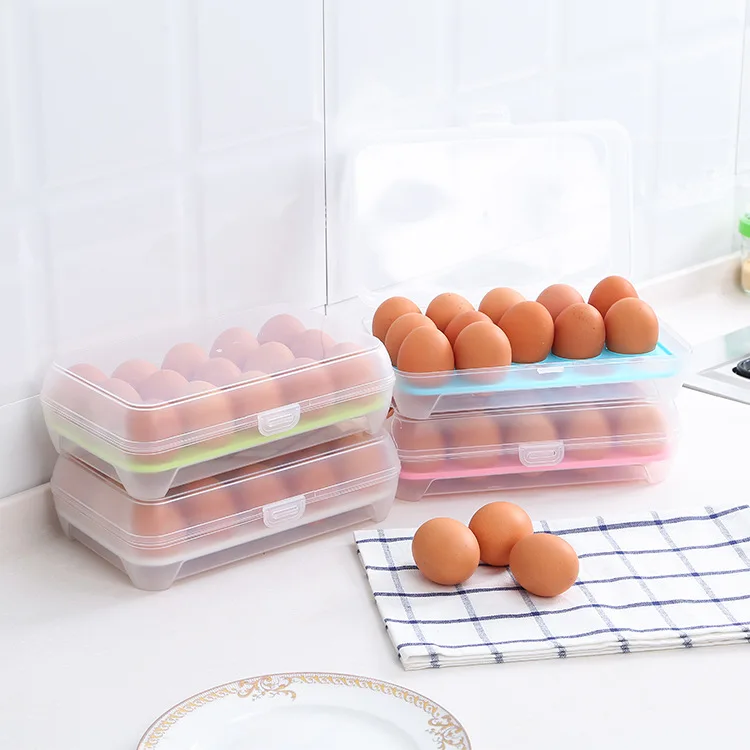15 Cells Egg Refrigerator Fresh Box Kitchen Plastic Storage Container Case Portable Wild Eggs Storage Box Random Color
15 Cells Egg Refrigerator Fresh Box Kitchen Plastic Storage Container Case Portable Wild Eggs Storage Box Random Color