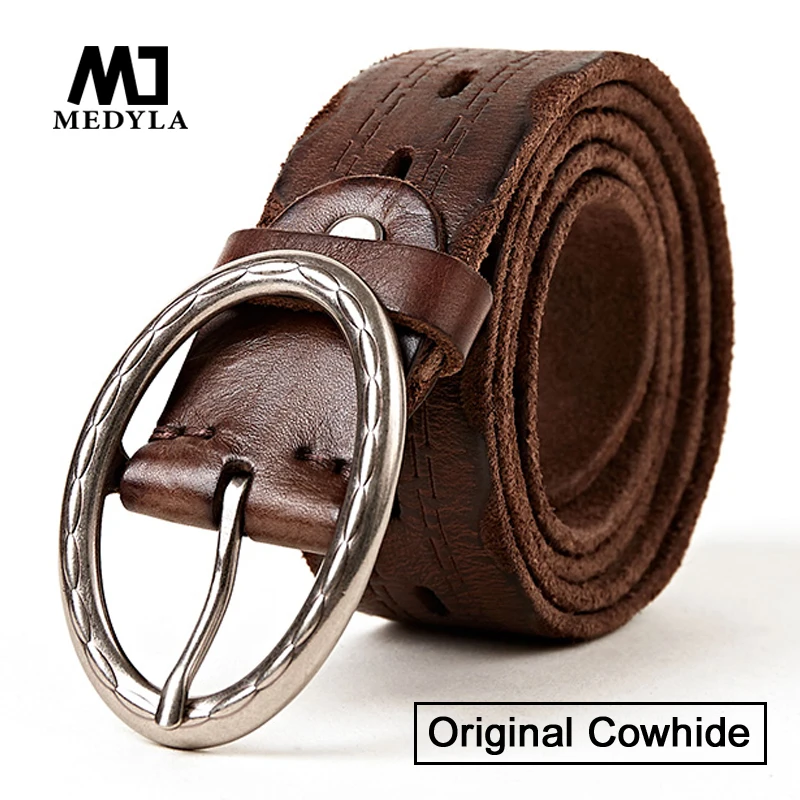 MEDYLA Original cowhide belt pure cowhide washed men's belt leather youth pin buckle belt original leather men and women belt
MEDYLA Original cowhide belt pure cowhide washed men's belt leather youth pin buckle belt original leather men and women belt