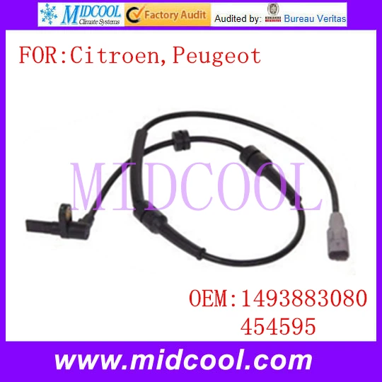 New ABS Sensor Wheel Speed Sensor use OE No. 1493883080 , 454595 / 4545.95 for Citroen C8 Peugeot 807
New ABS Sensor Wheel Speed Sensor use OE No. 1493883080 , 454595 / 4545.95 for Citroen C8 Peugeot 807