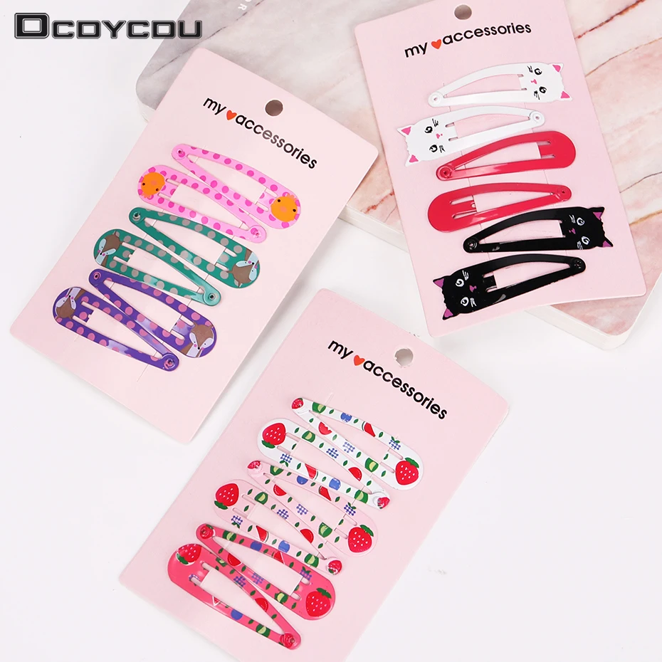 6PCS/1 Set Children Snap Hair Clips Barrettes Girls Cute Hairpins Colorful Headbands for Kids Hairgrips Hair Accessories
6PCS/1 Set Children Snap Hair Clips Barrettes Girls Cute Hairpins Colorful Headbands for Kids Hairgrips Hair Accessories