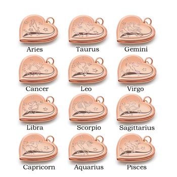 Promotion Sales 12 Twelve Constellations Design Photo Frame Can Open Heart Locket Pendants Necklaces For Womens Fashion Jewelry 
Promotion Sales 12 Twelve Constellations Design Photo Frame Can Open Heart Locket Pendants Necklaces For Womens Fashion Jewelry