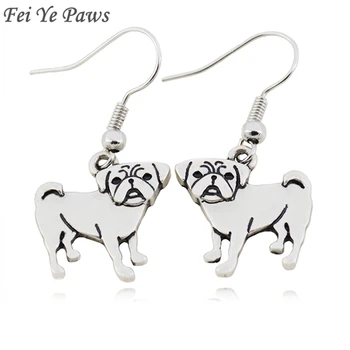Fei Ye Paws Vintage Cute Pug Dog Charms Drop Earrings Copper Metal Statement Dangle Earrings For Women Girls Party Jewelry Gift
Fei Ye Paws Vintage Cute Pug Dog Charms Drop Earrings Copper Metal Statement Dangle Earrings For Women Girls Party Jewelry Gift