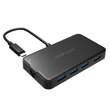 dodocool 7-in-1 Multifunction USB-C Hub with Type-C Power Delivery 4K Video HD/VGA Output Port Gigabit Ethernet Adapter
dodocool 7-in-1 Multifunction USB-C Hub with Type-C Power Delivery 4K Video HD/VGA Output Port Gigabit Ethernet Adapter