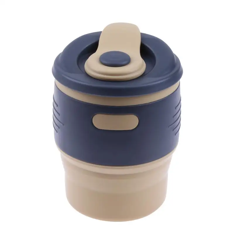 350ml Foldable Silicone Travel Coffee Cups with Lid Anti-dust Seal Insulation Water Outdoor Vacuum Flasks
350ml Foldable Silicone Travel Coffee Cups with Lid Anti-dust Seal Insulation Water Outdoor Vacuum Flasks
